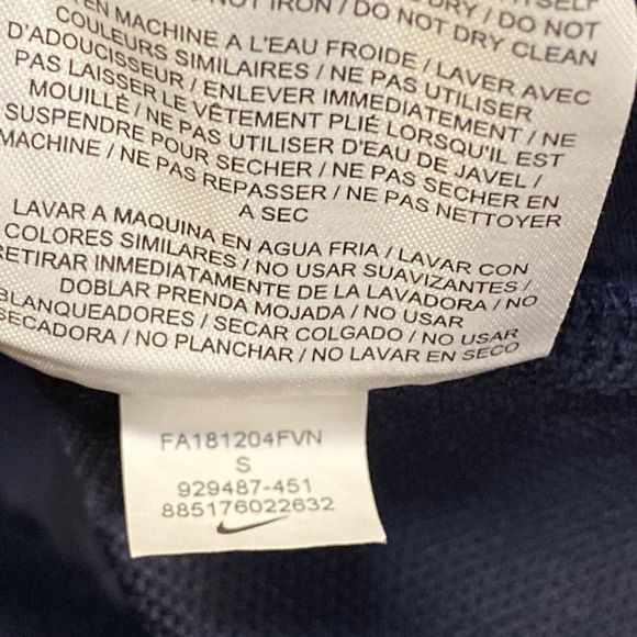 Nike Sweater Womens Size Small Dri-FIT Therma Flex Training Cowl Sweatshirt Blue - Picture 8 of 11